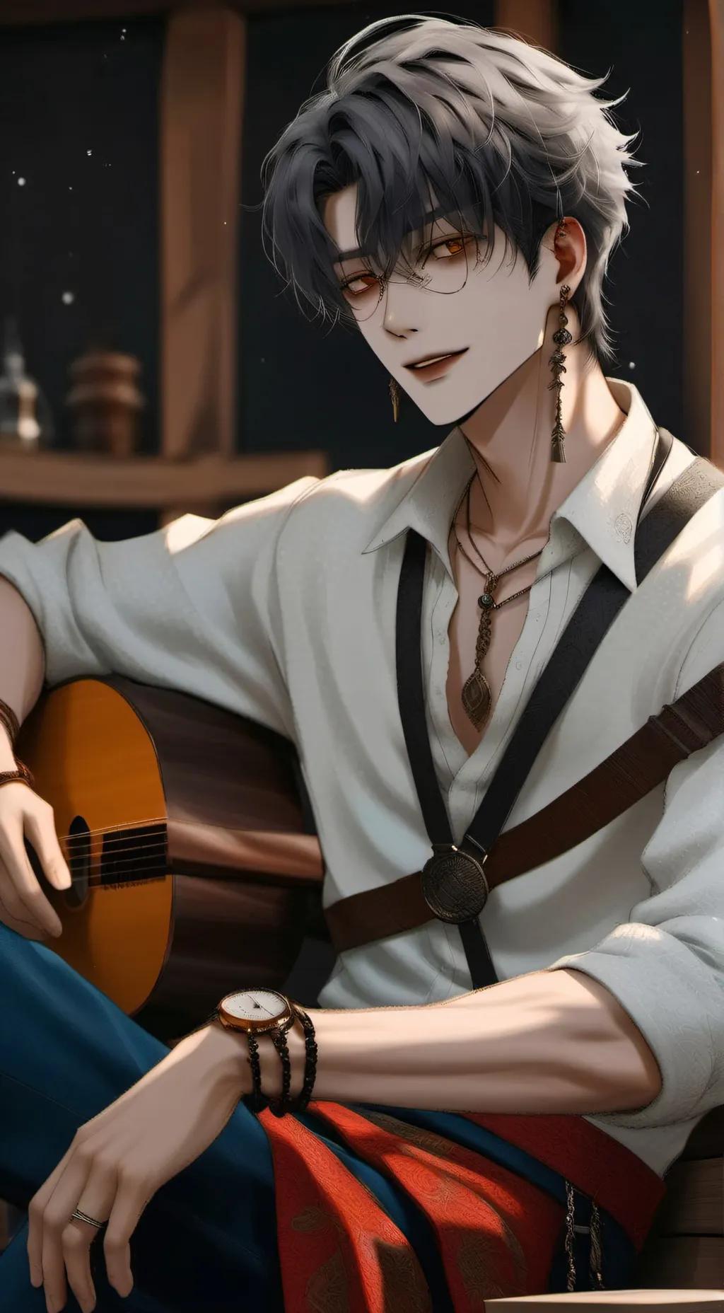 ai character: Ember Kishovi  background