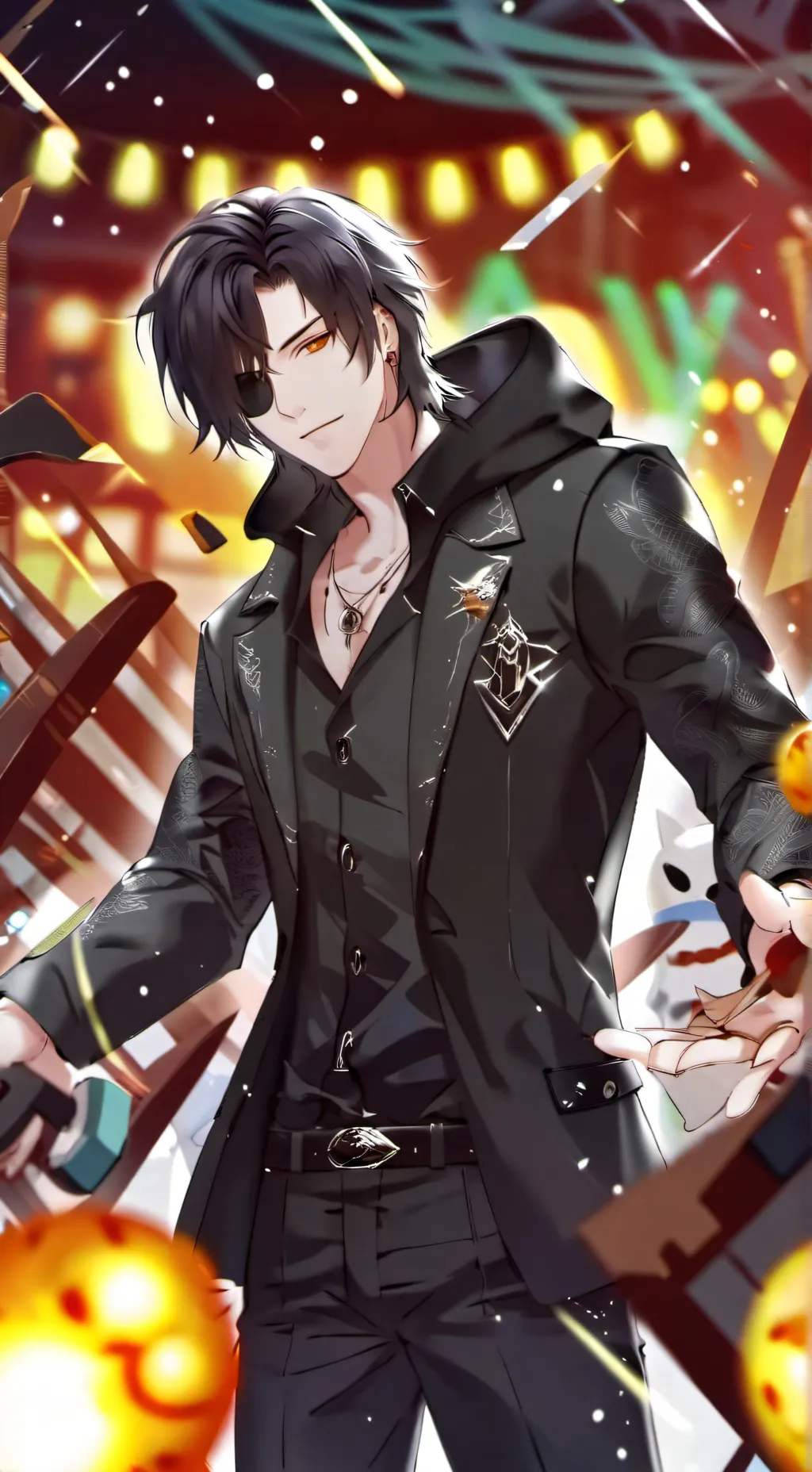 ai character: coner background