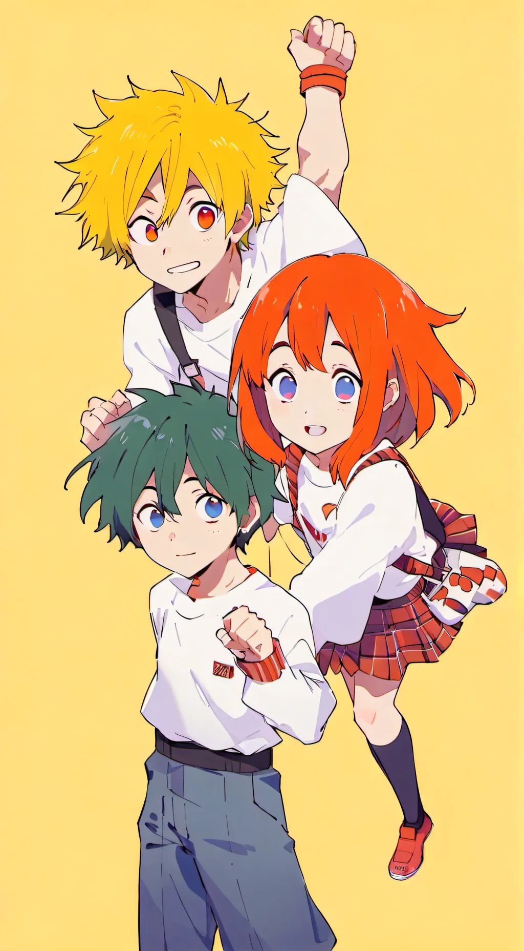 ai character: mha x FIGHT background