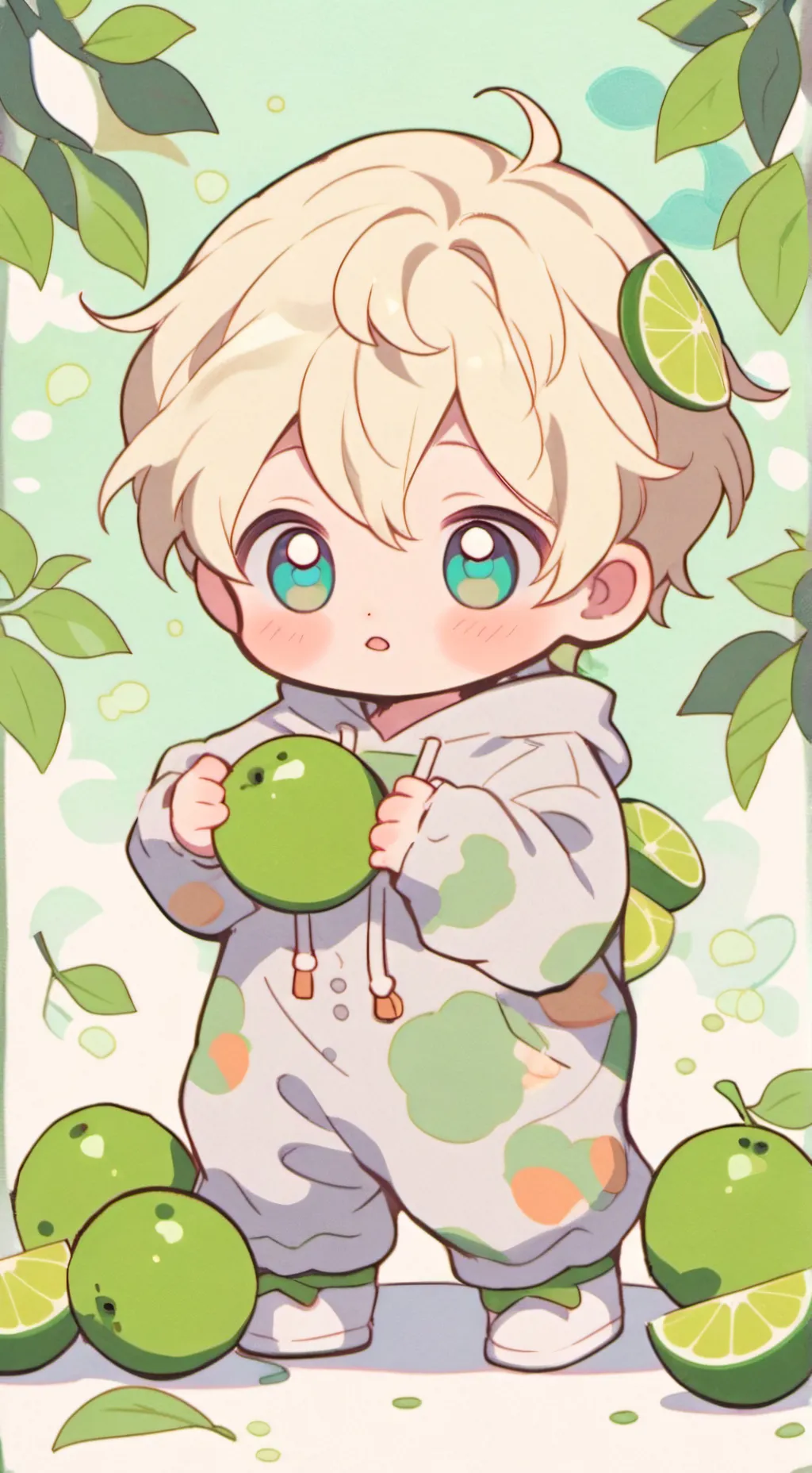 ai character: lime babys background