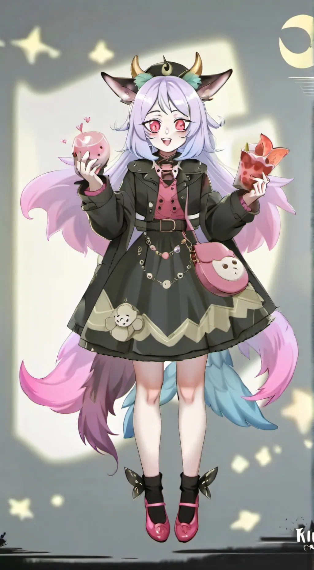 ai character: embrlyn pinkle background