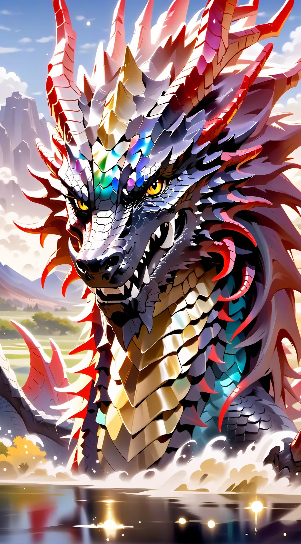 ai character: dragon background