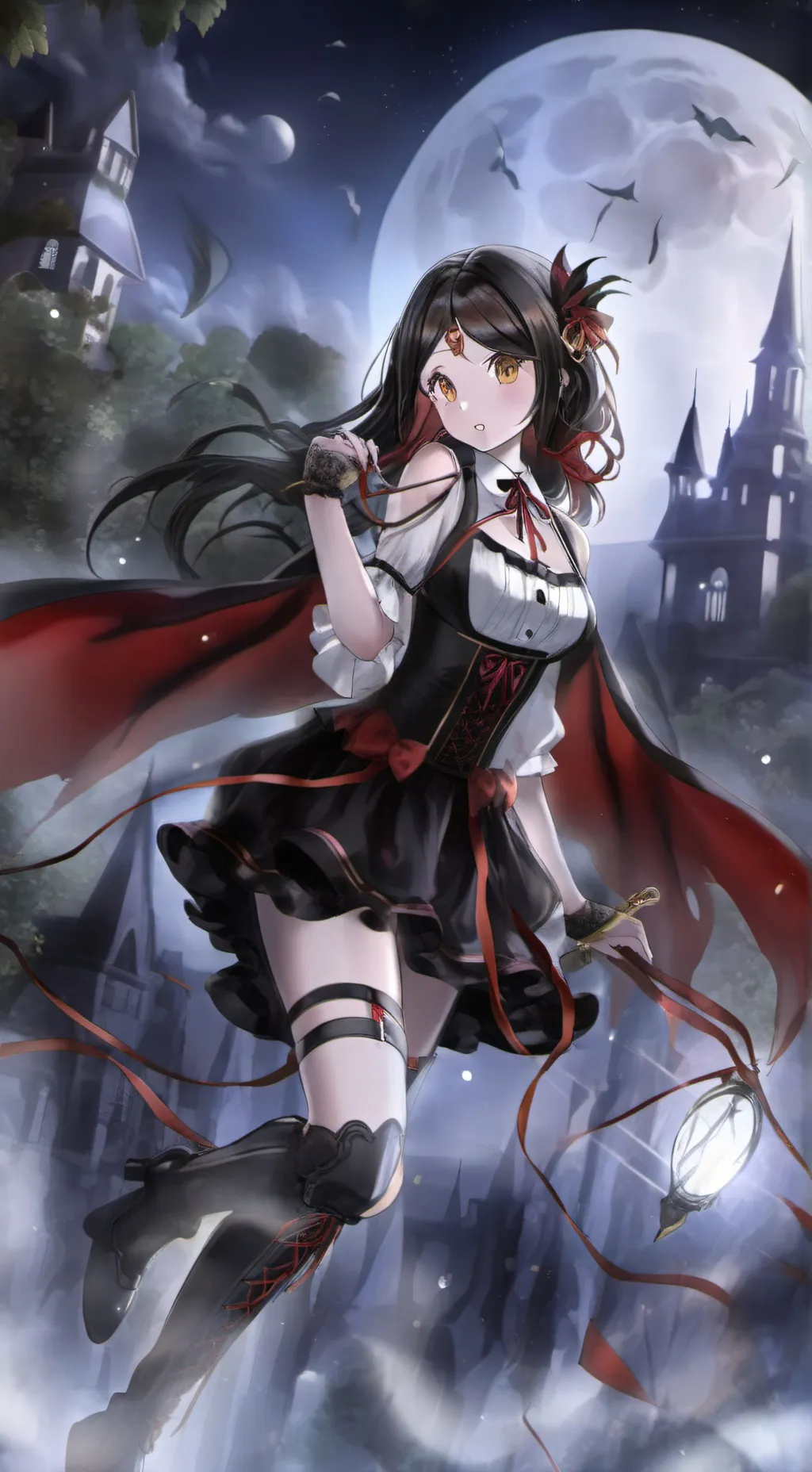 ai character: Dust穿越病娇童话 background