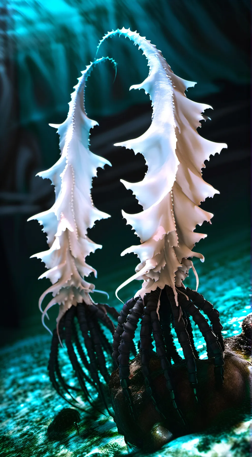 ai character: mutant sea pens background