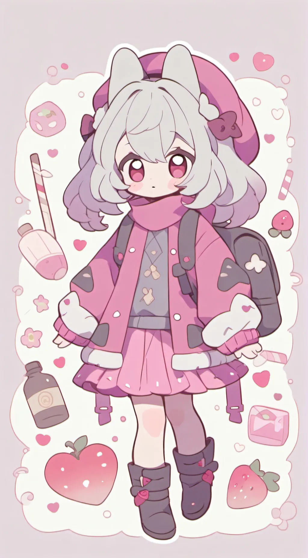 ai character: Bakudeku y Todeku background