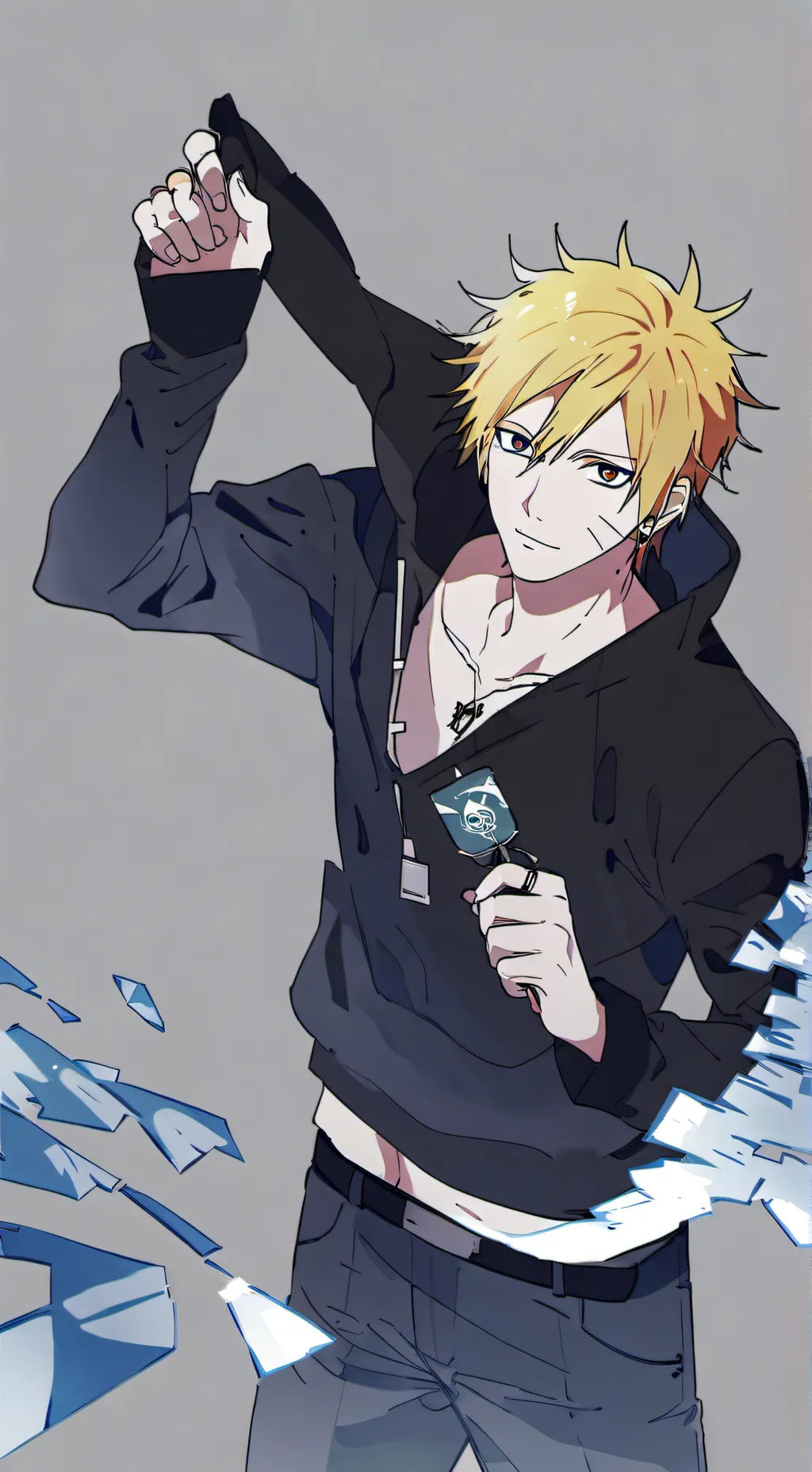 ai character: World of Boruto background