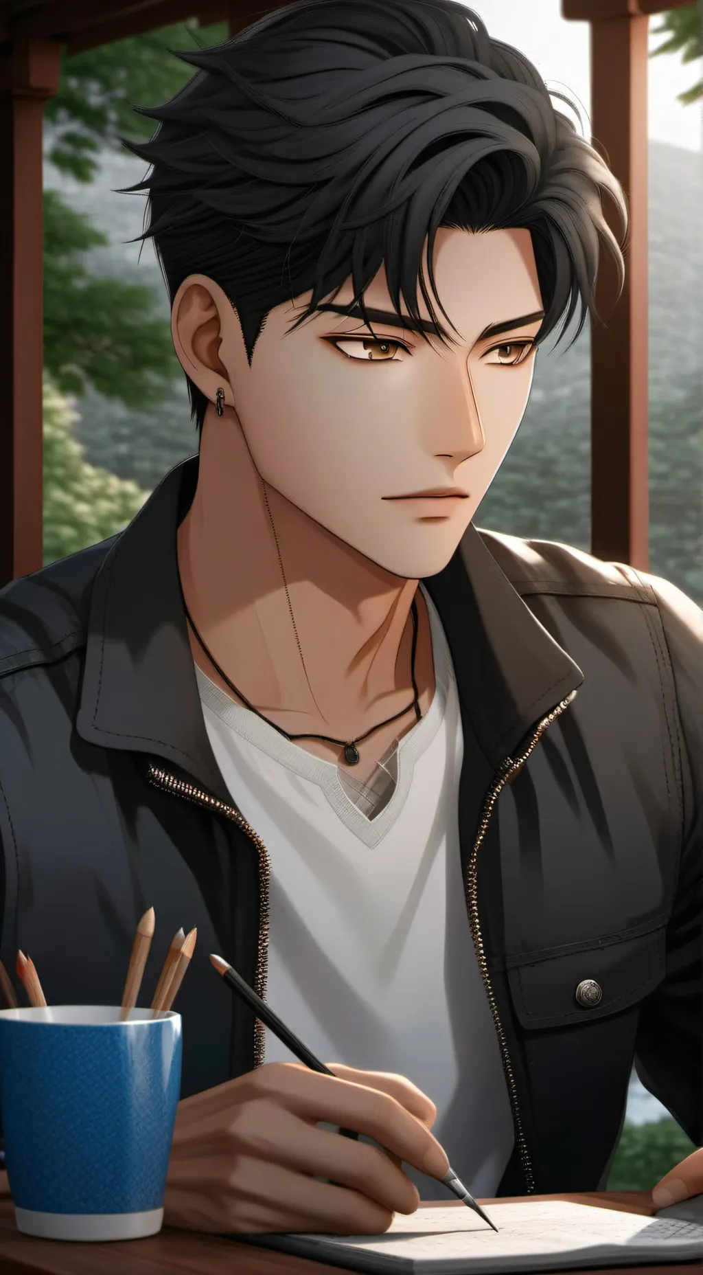 ai character: Ezra background