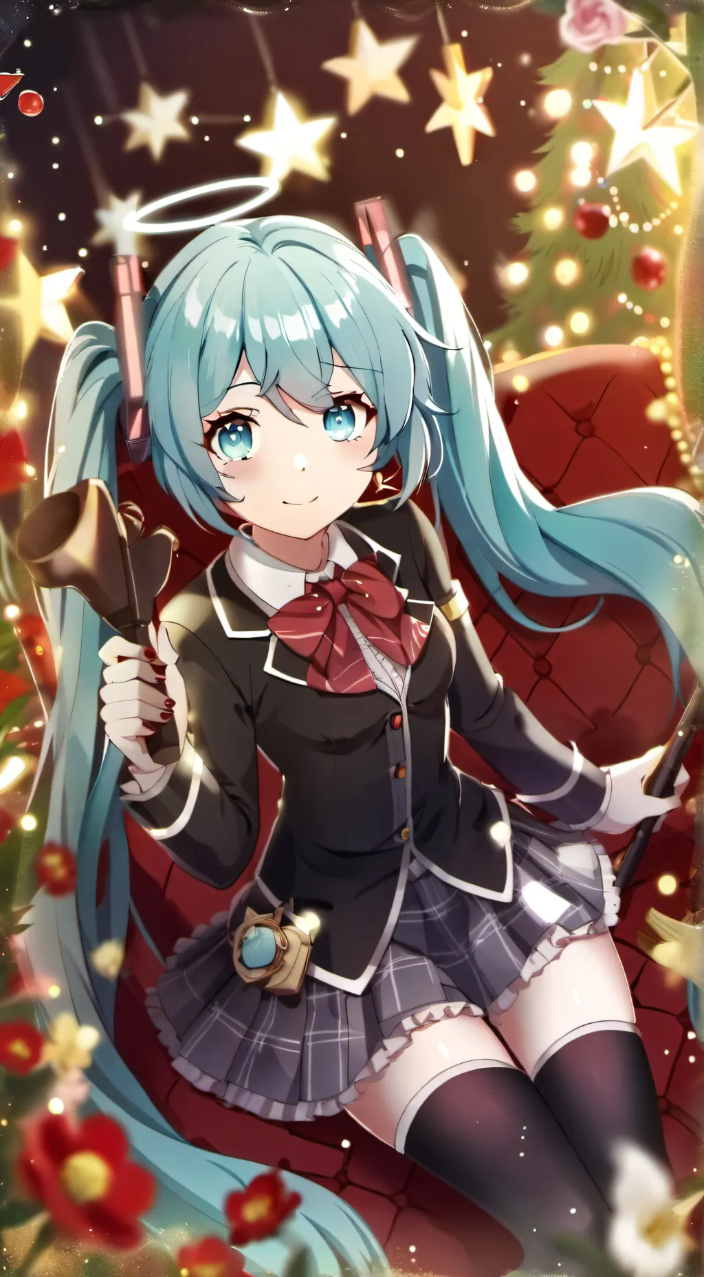 ai character: Miku Estudiante background