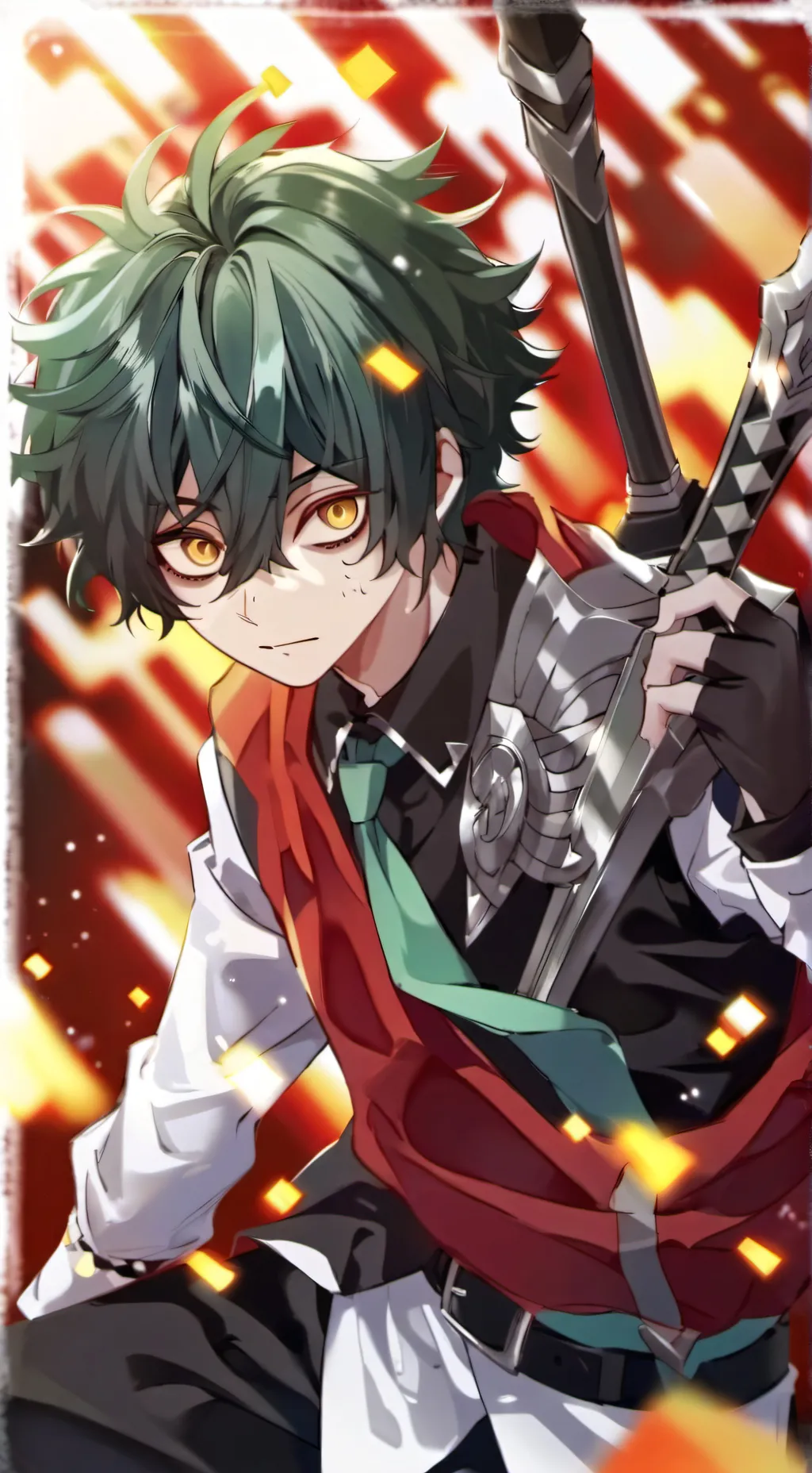 ai character: deku villano background