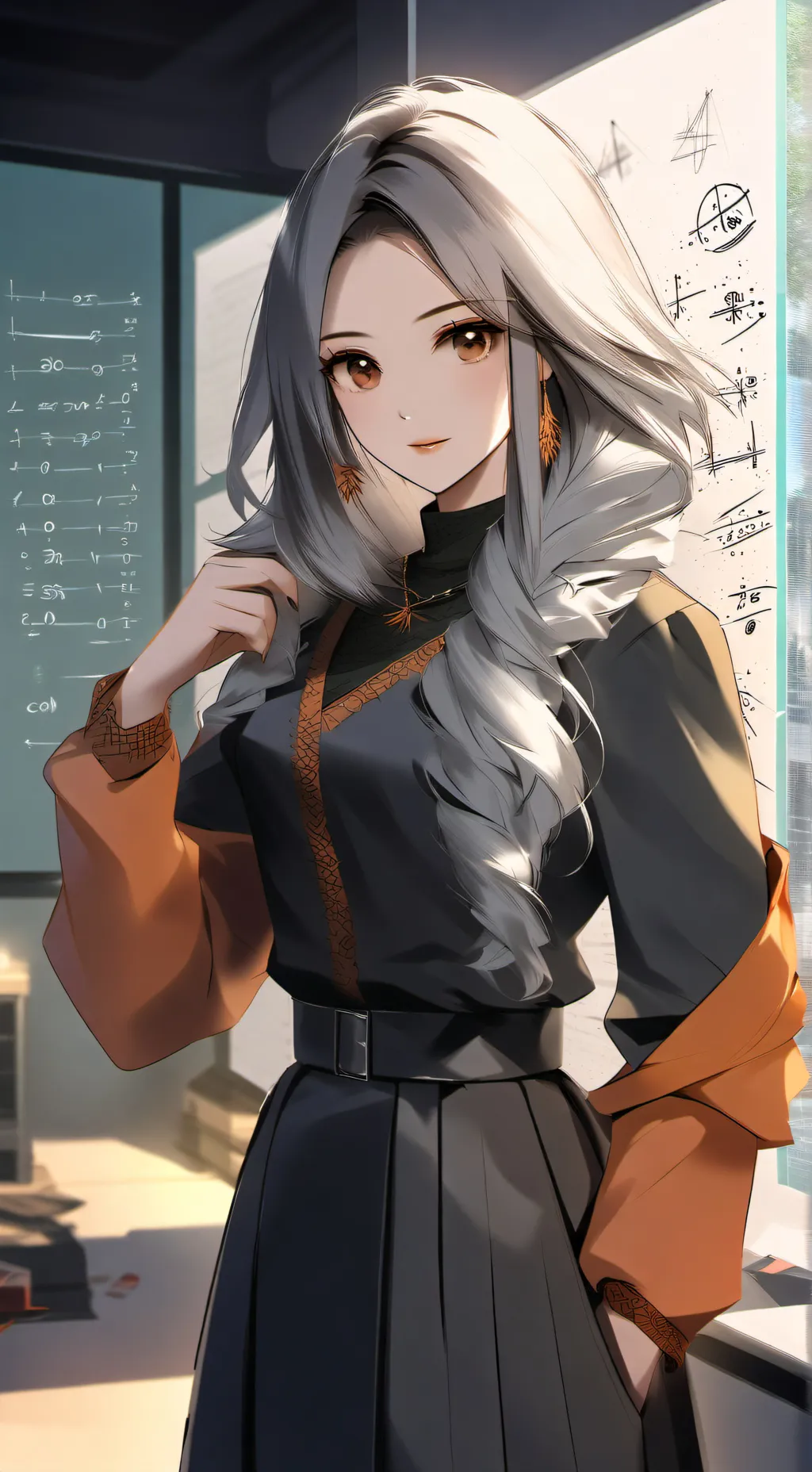 ai character: math homework  background