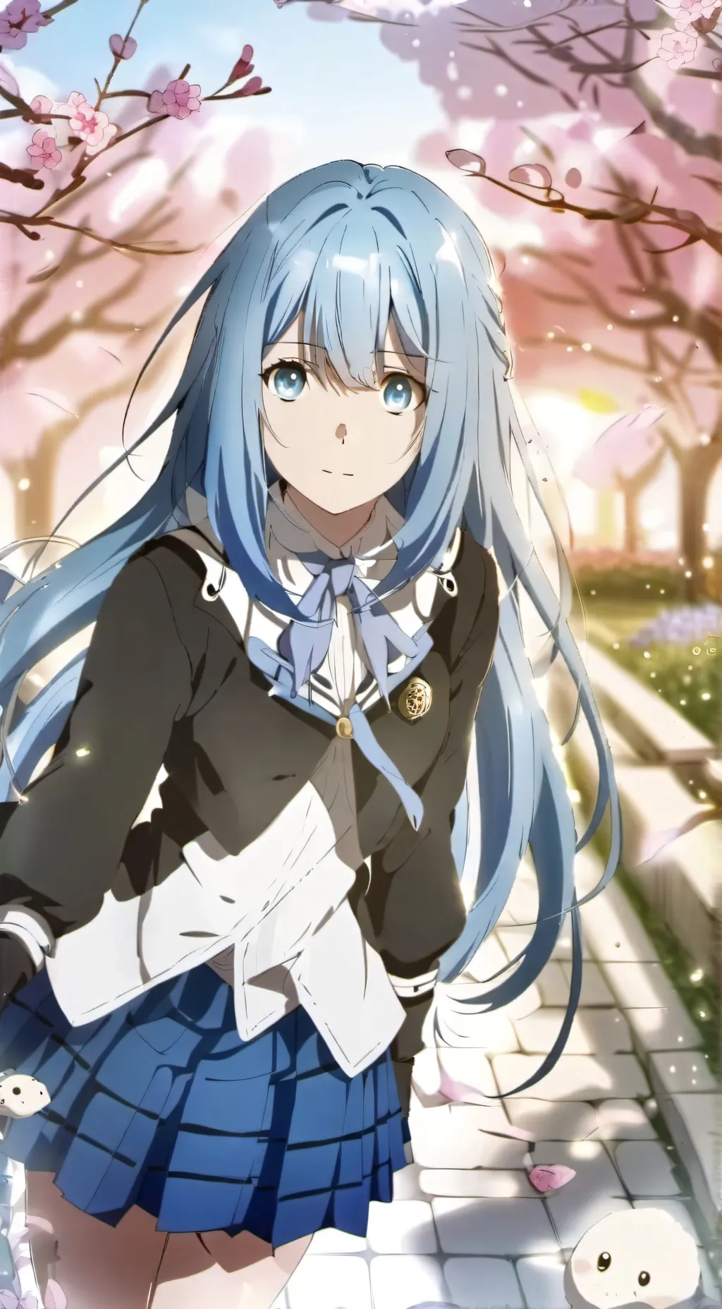 ai character: Aqua background