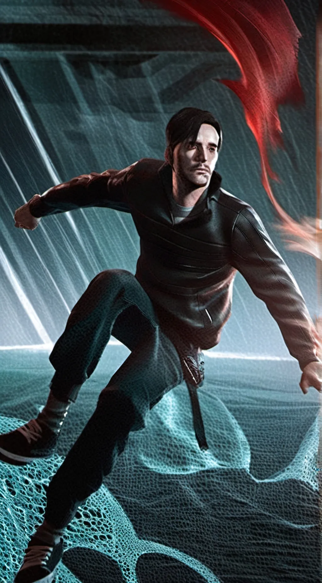 ai character: the green flu background