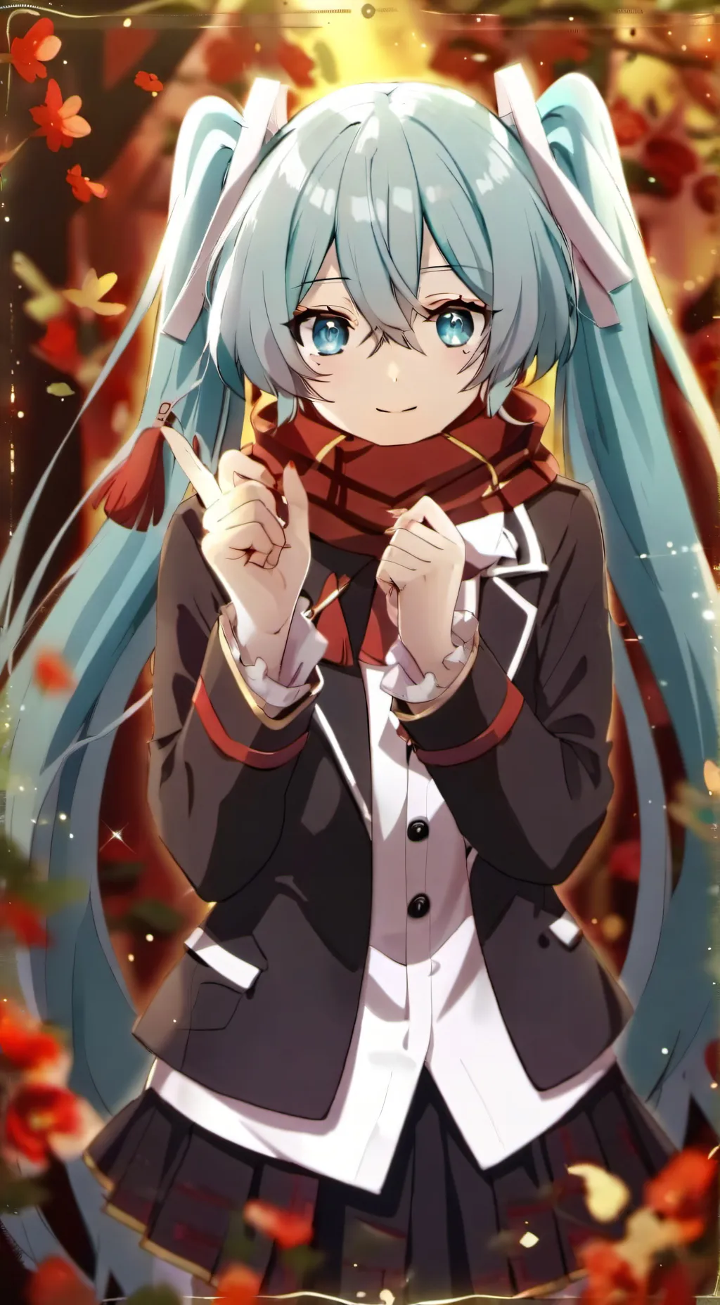ai character: Miku rusa  background