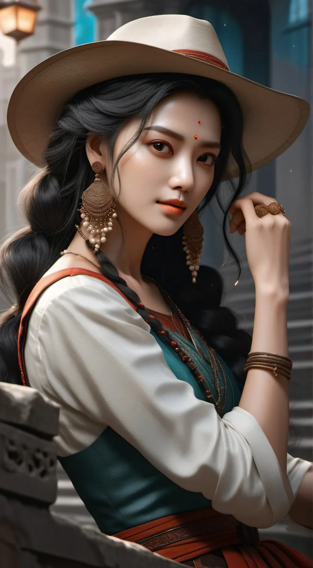 ai character: Maman  background