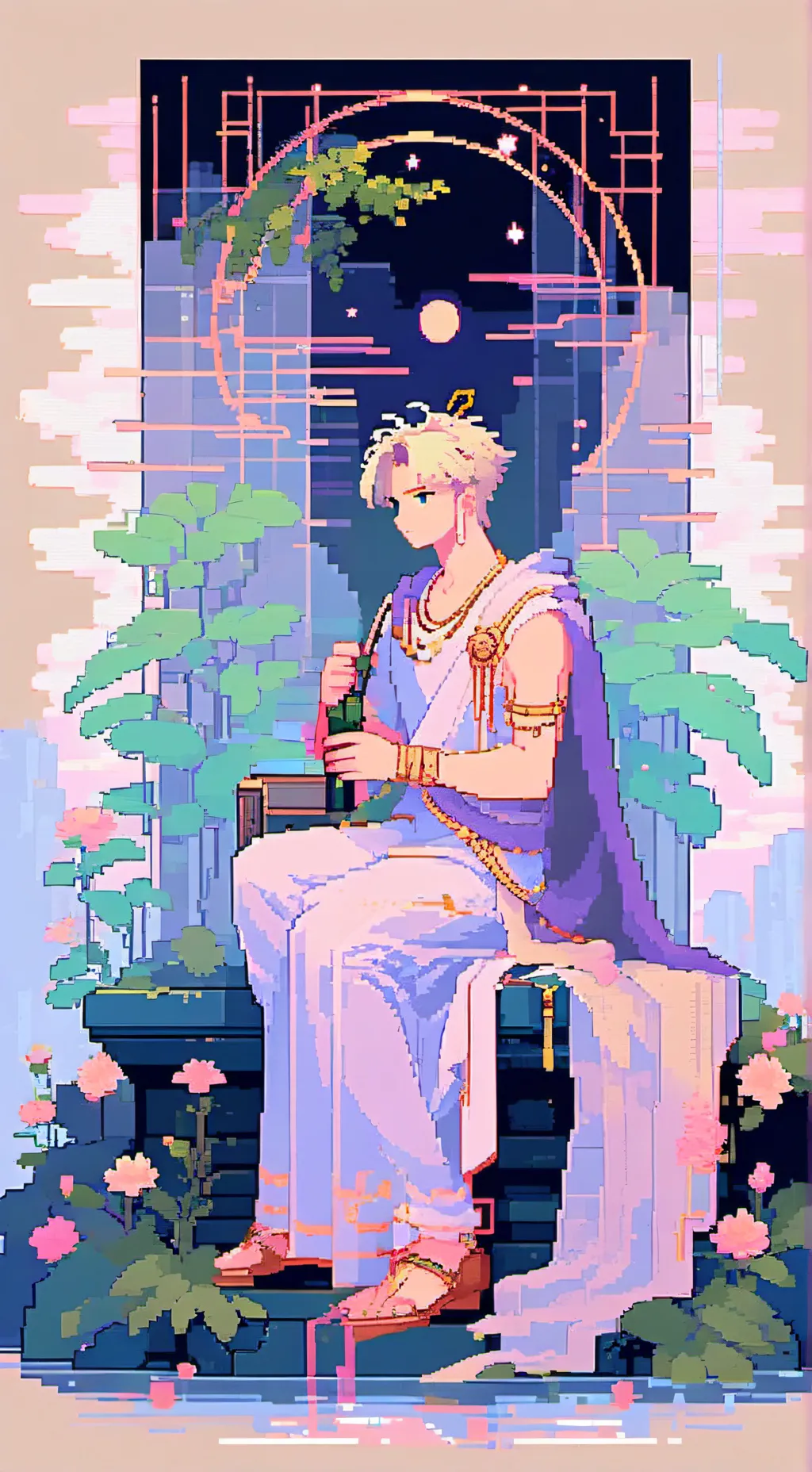 ai character: Apollo ☀ background