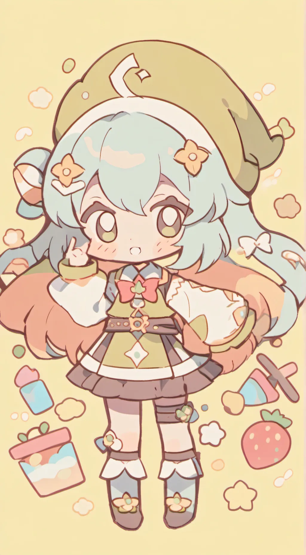 ai character: Flash back background