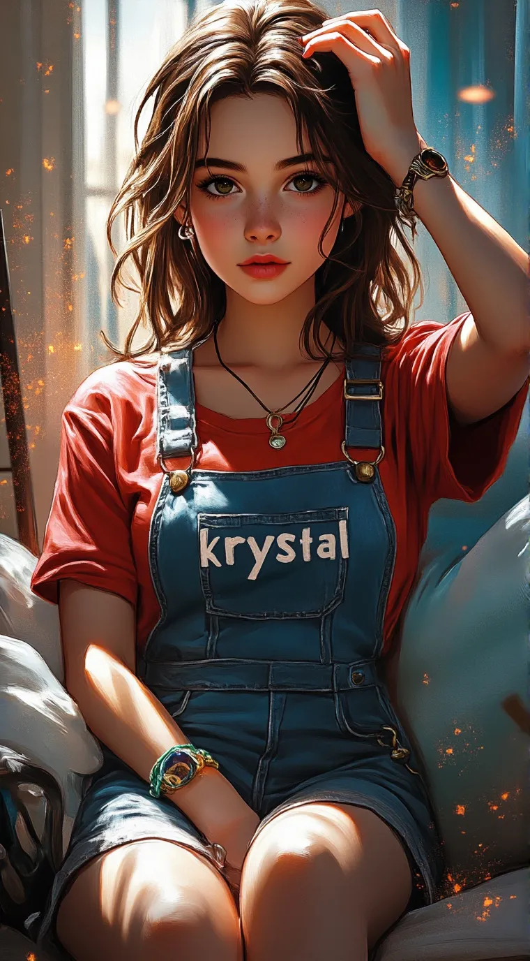 ai character: krystal  background