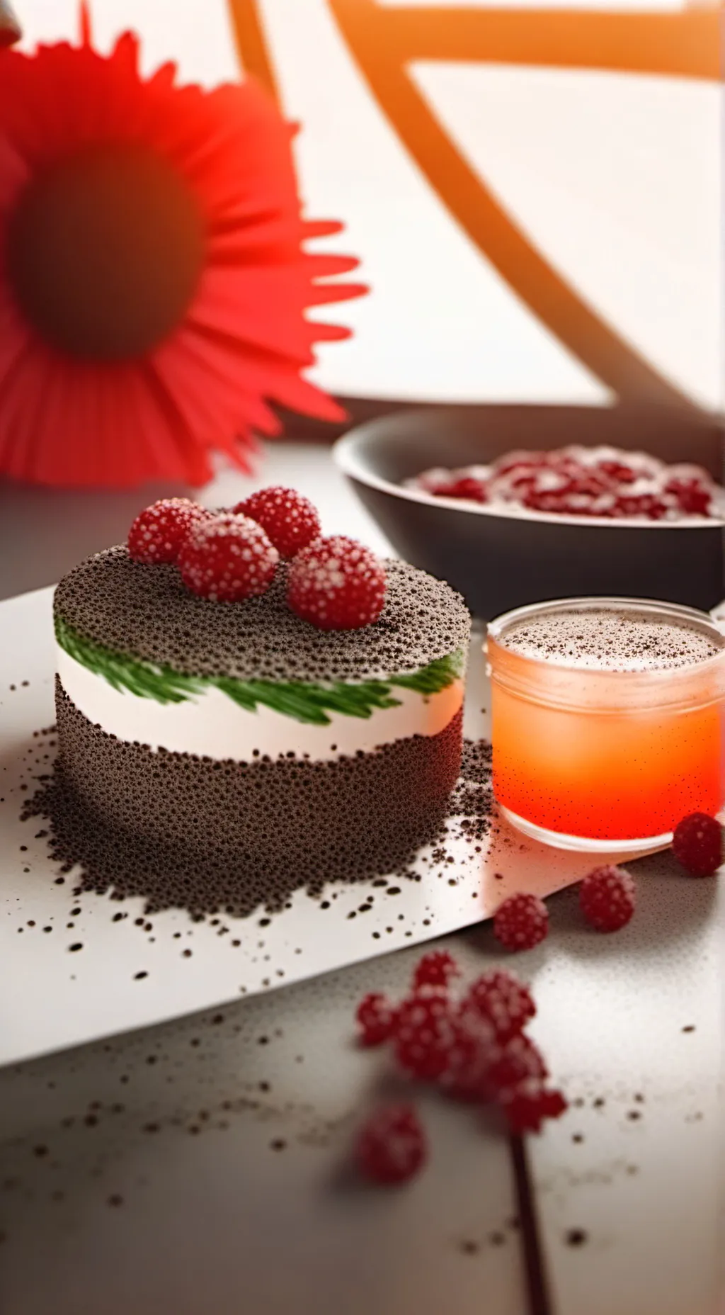 ai character: Fruitcake🍰 background