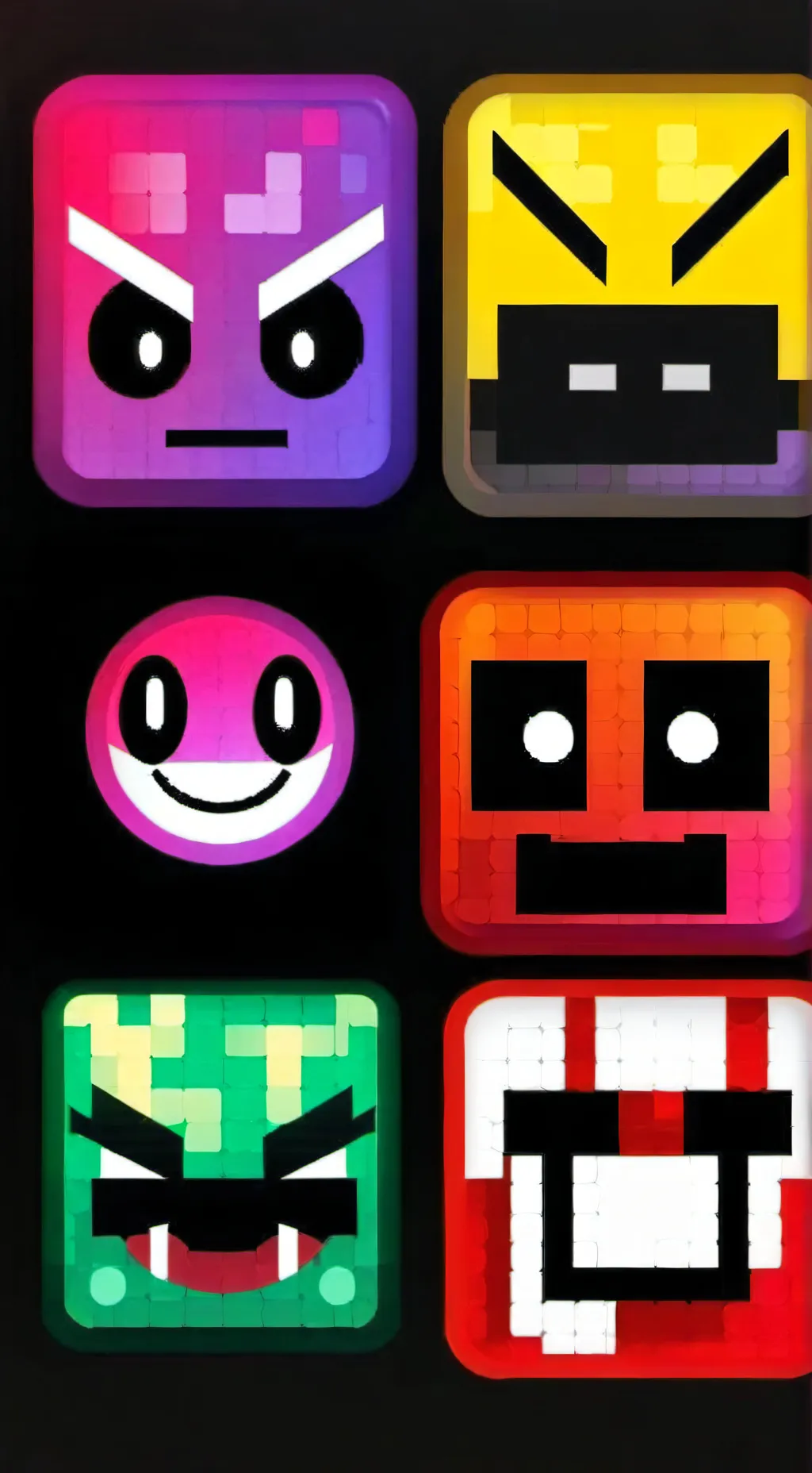 ai character: Geometry Dash  background