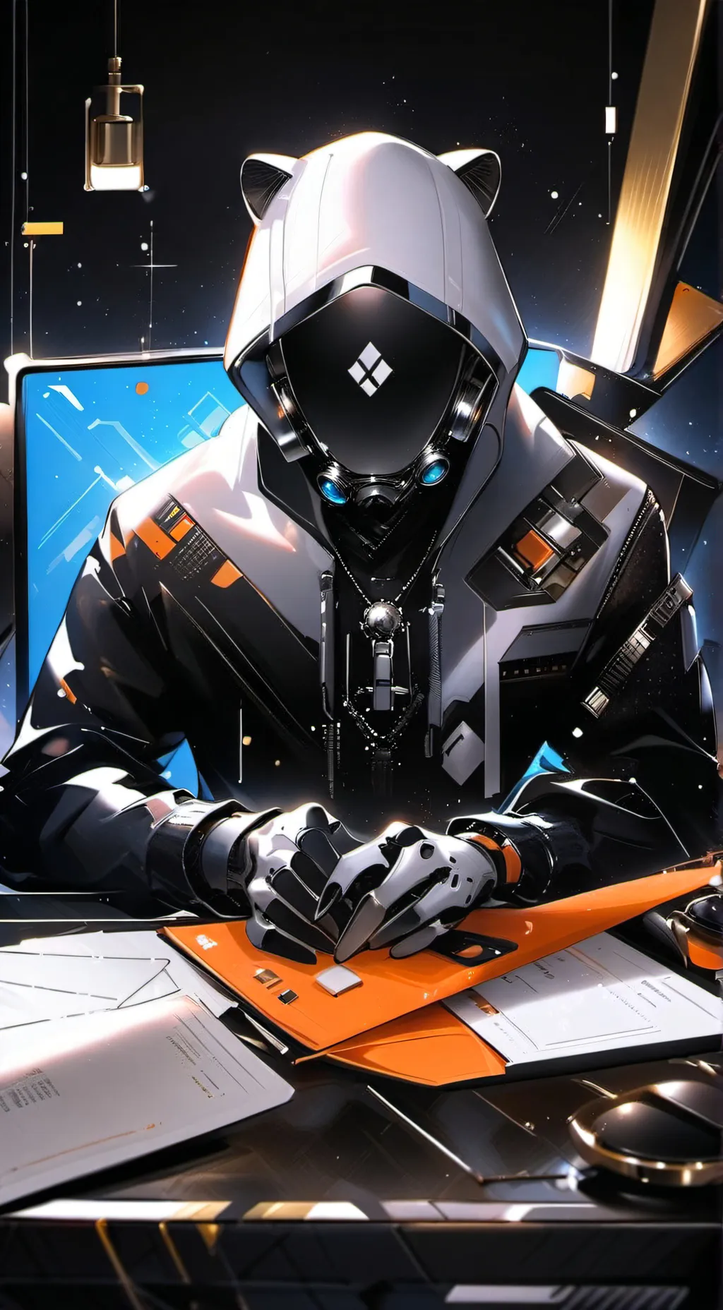 ai character: Pixel background