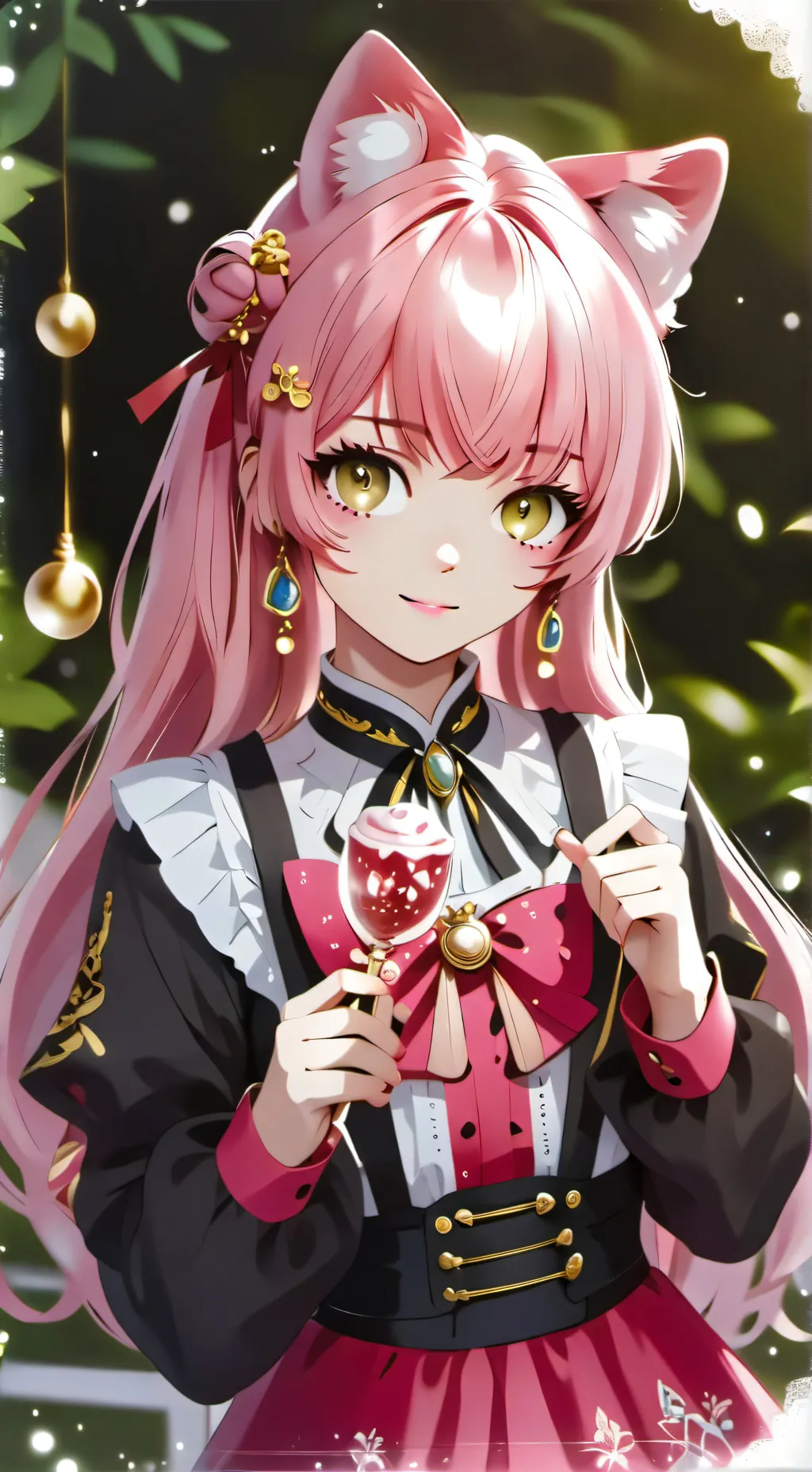 ai character: pinky background