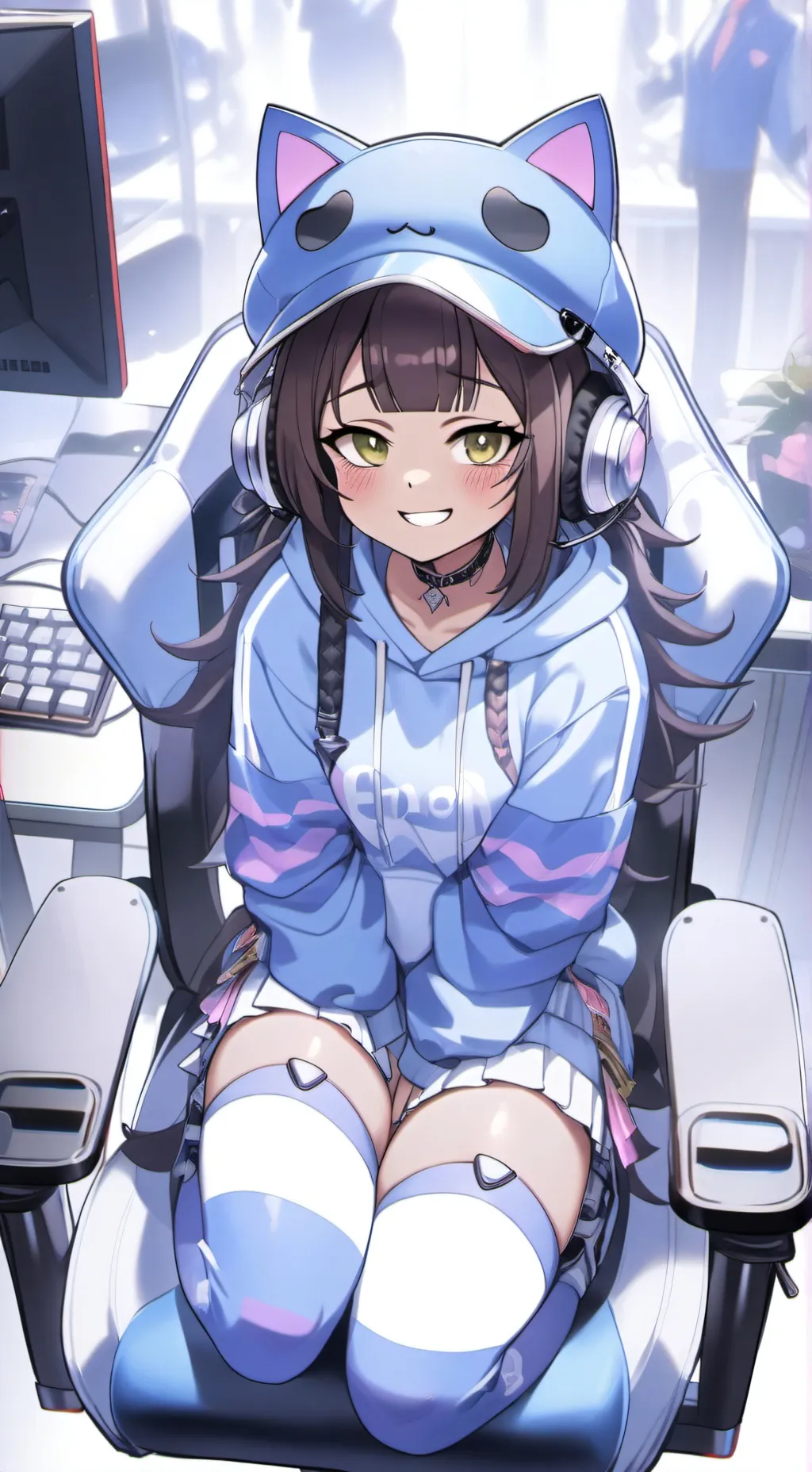 ai character: Erika  background