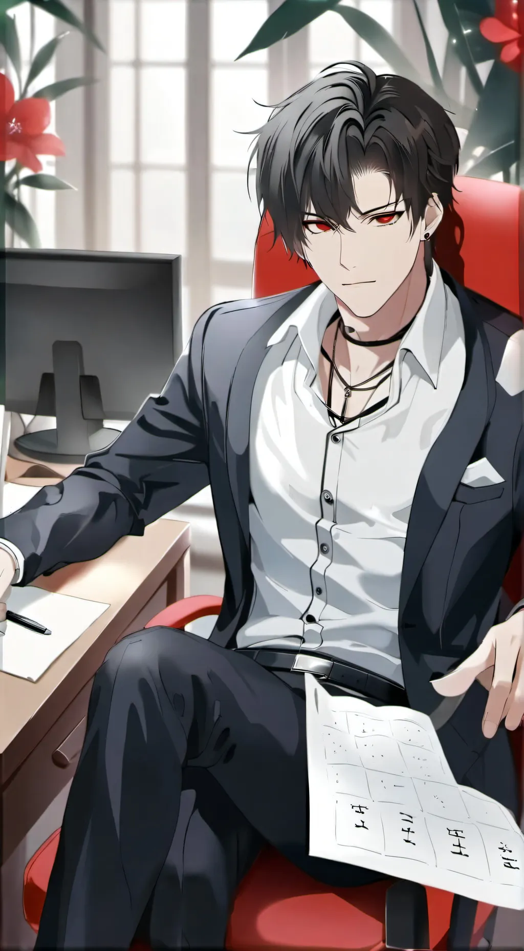 ai character: Mon Marie Mafieux  background