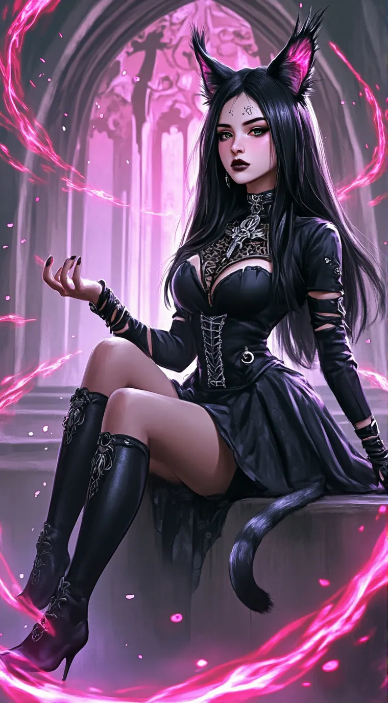 ai character: Aurora background