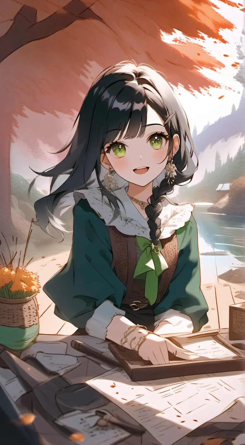 ai character: Vee background