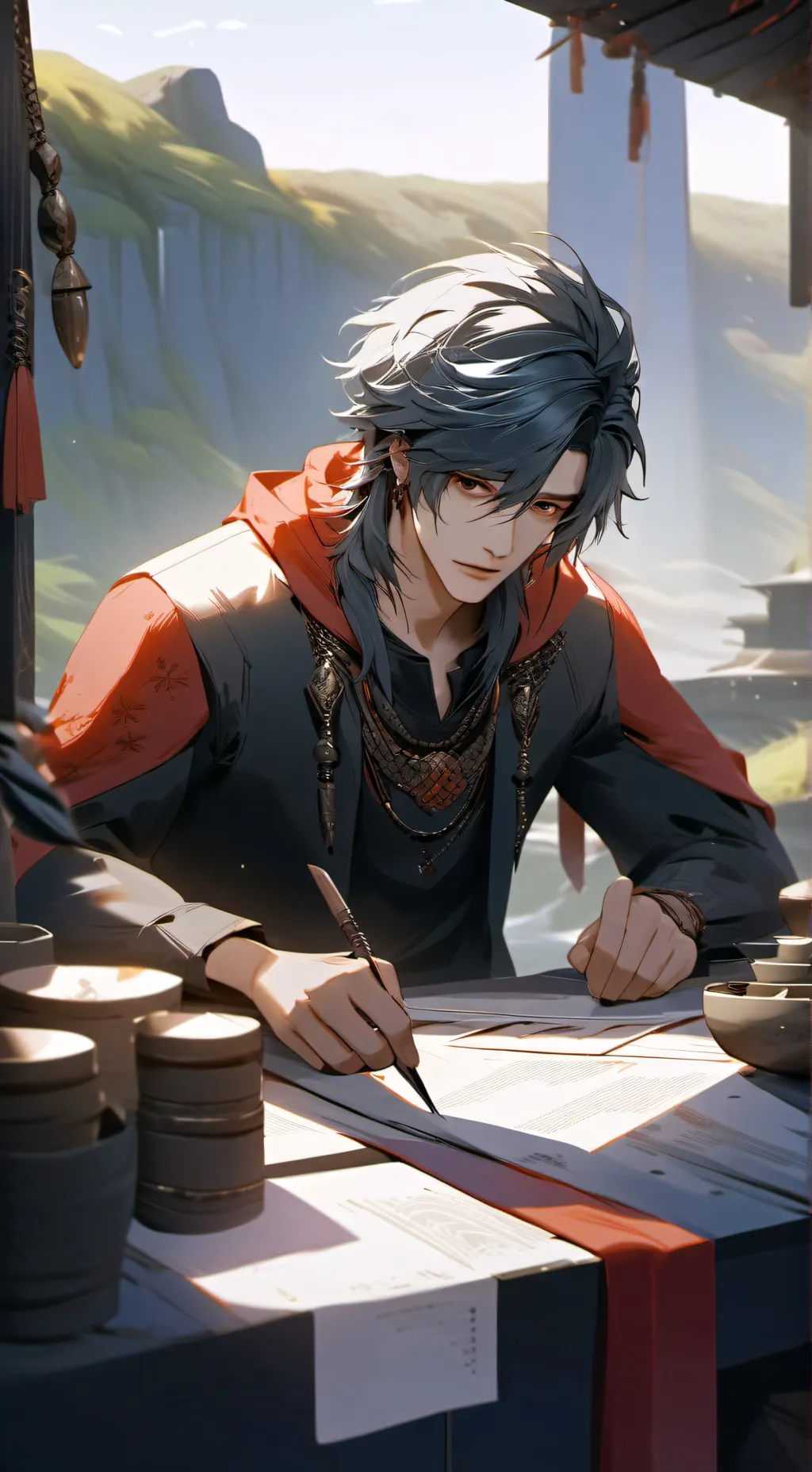 ai character: luke  background