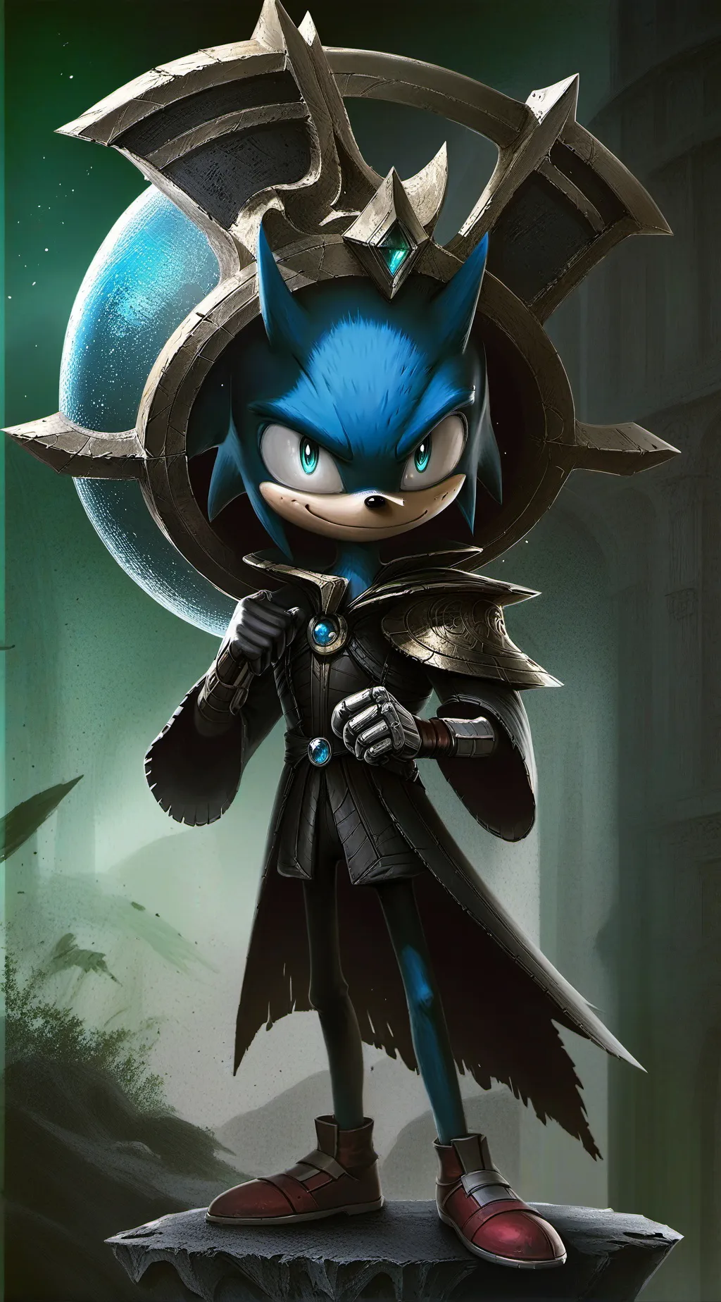 ai character: Sonic prime background