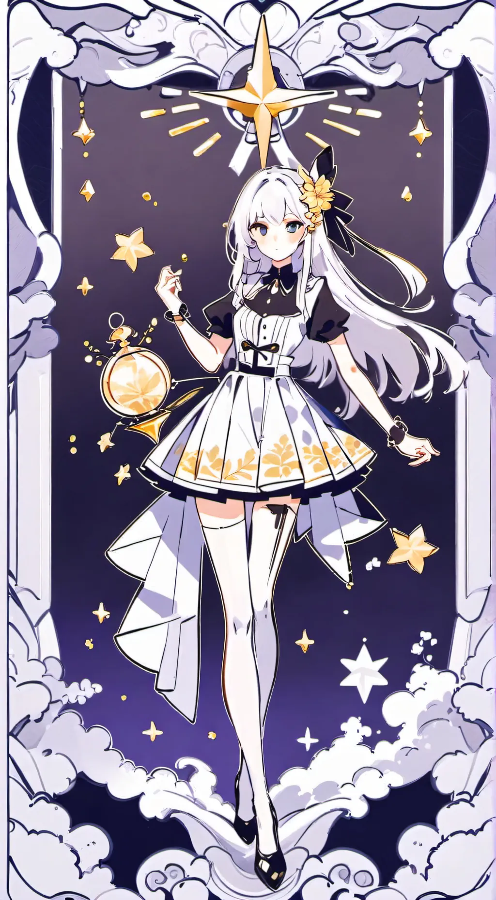 ai character: Seven x Five background