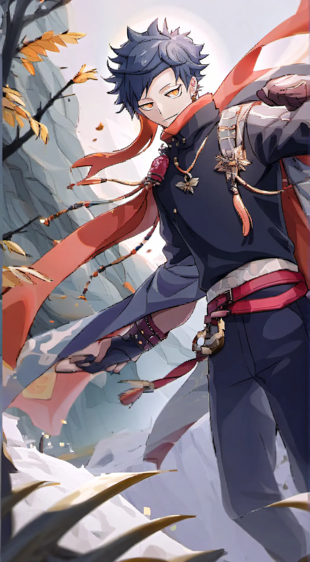 ai character: Hawks x Dabi background