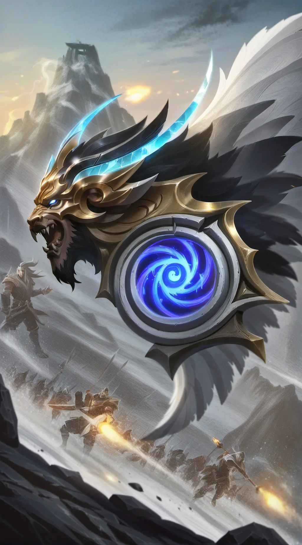 ai character:  face background