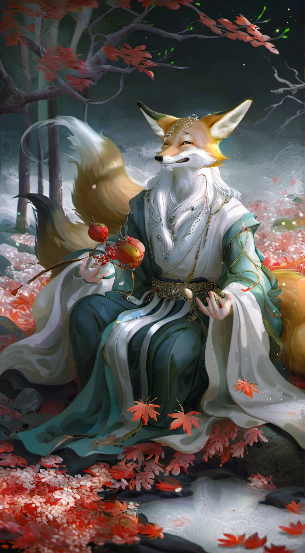 ai character: Crimson background