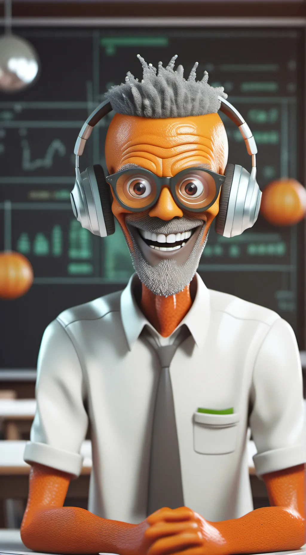 ai character: Oren the Orange background