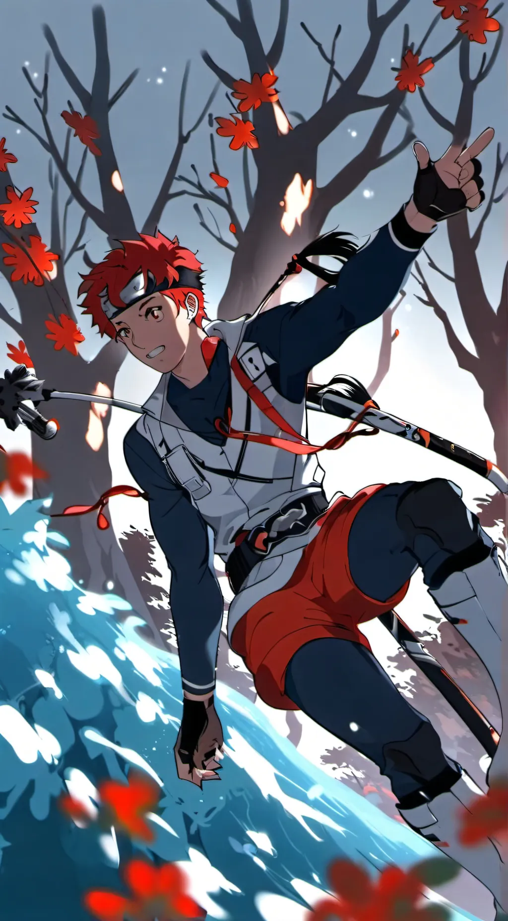 ai character: Tanjiro  background