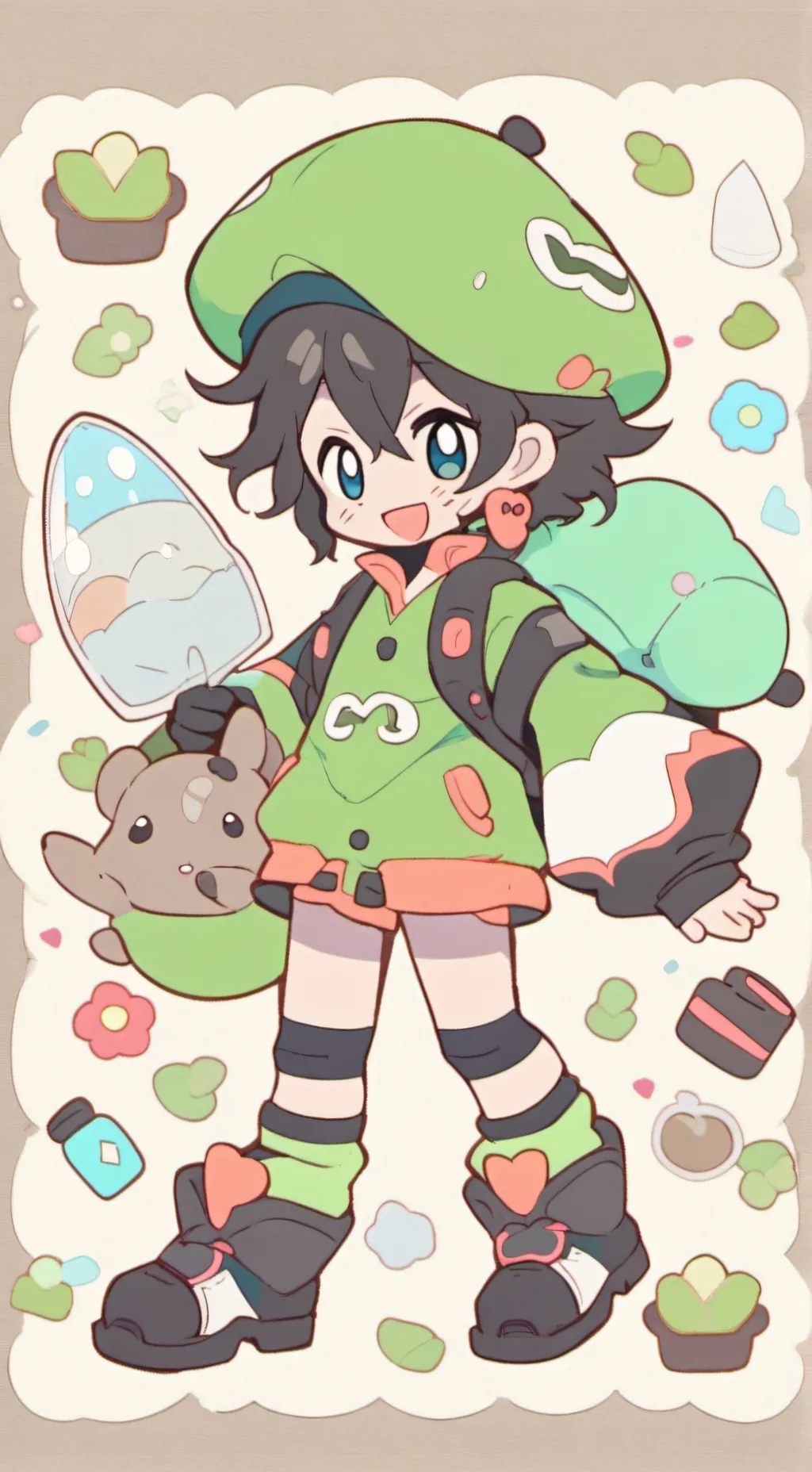 ai character: KNY AT YOUR HOUSE background