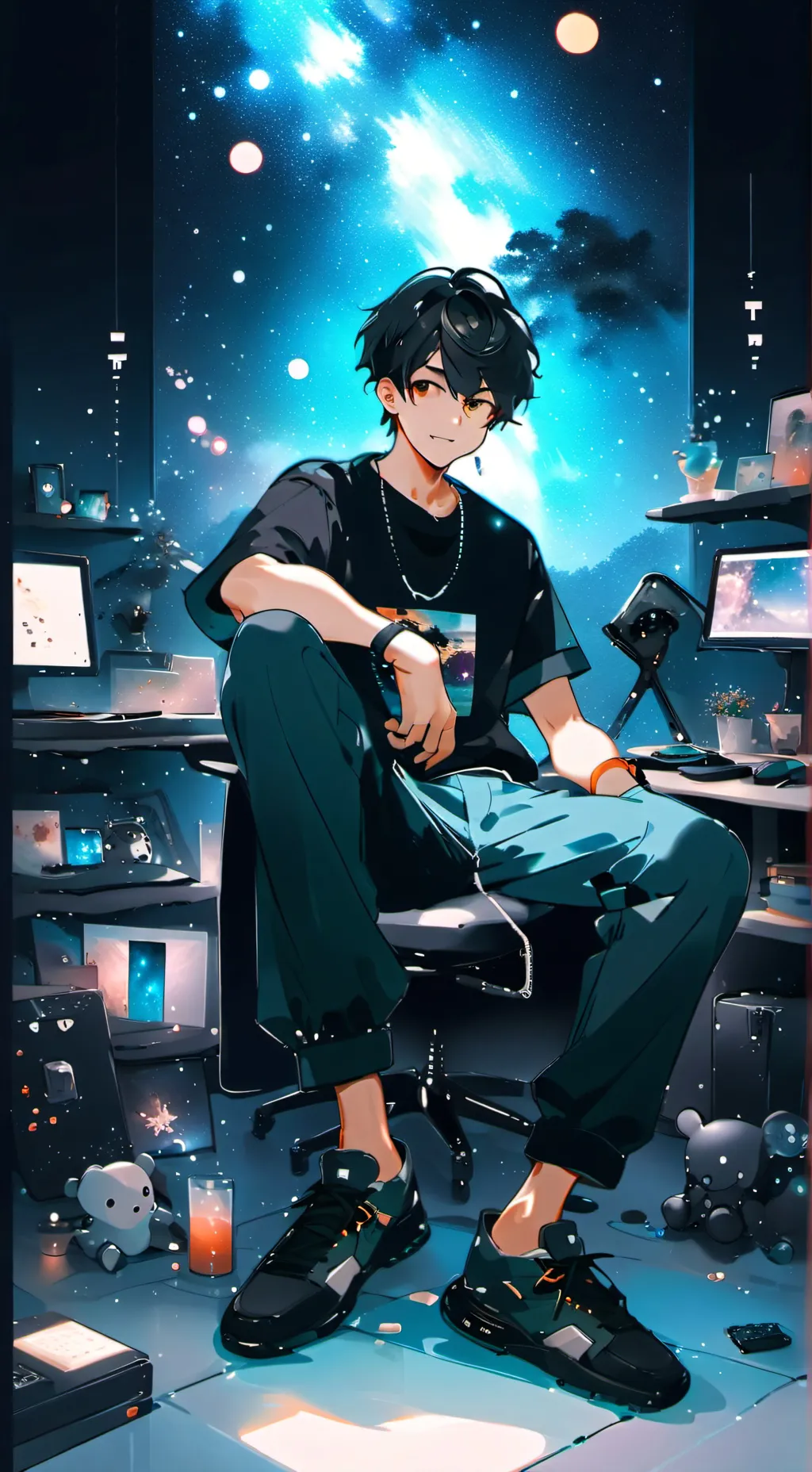 ai character: Gamer Alex background