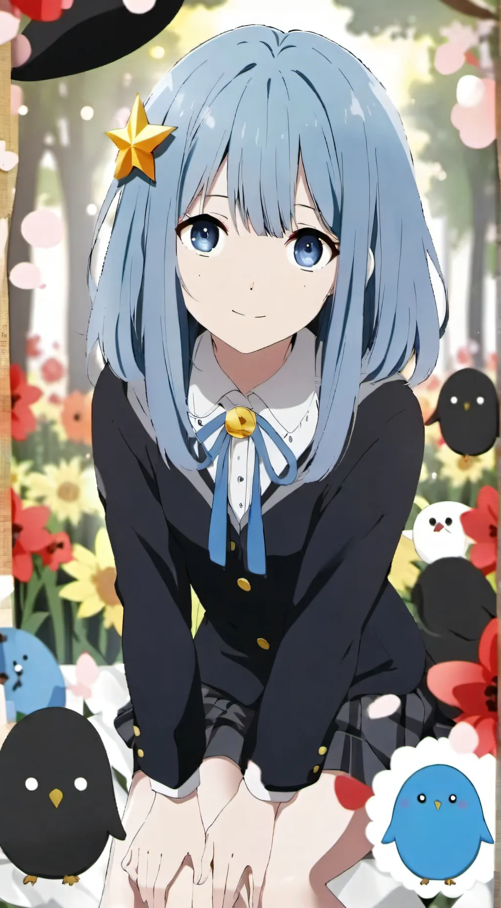 ai character: minty background