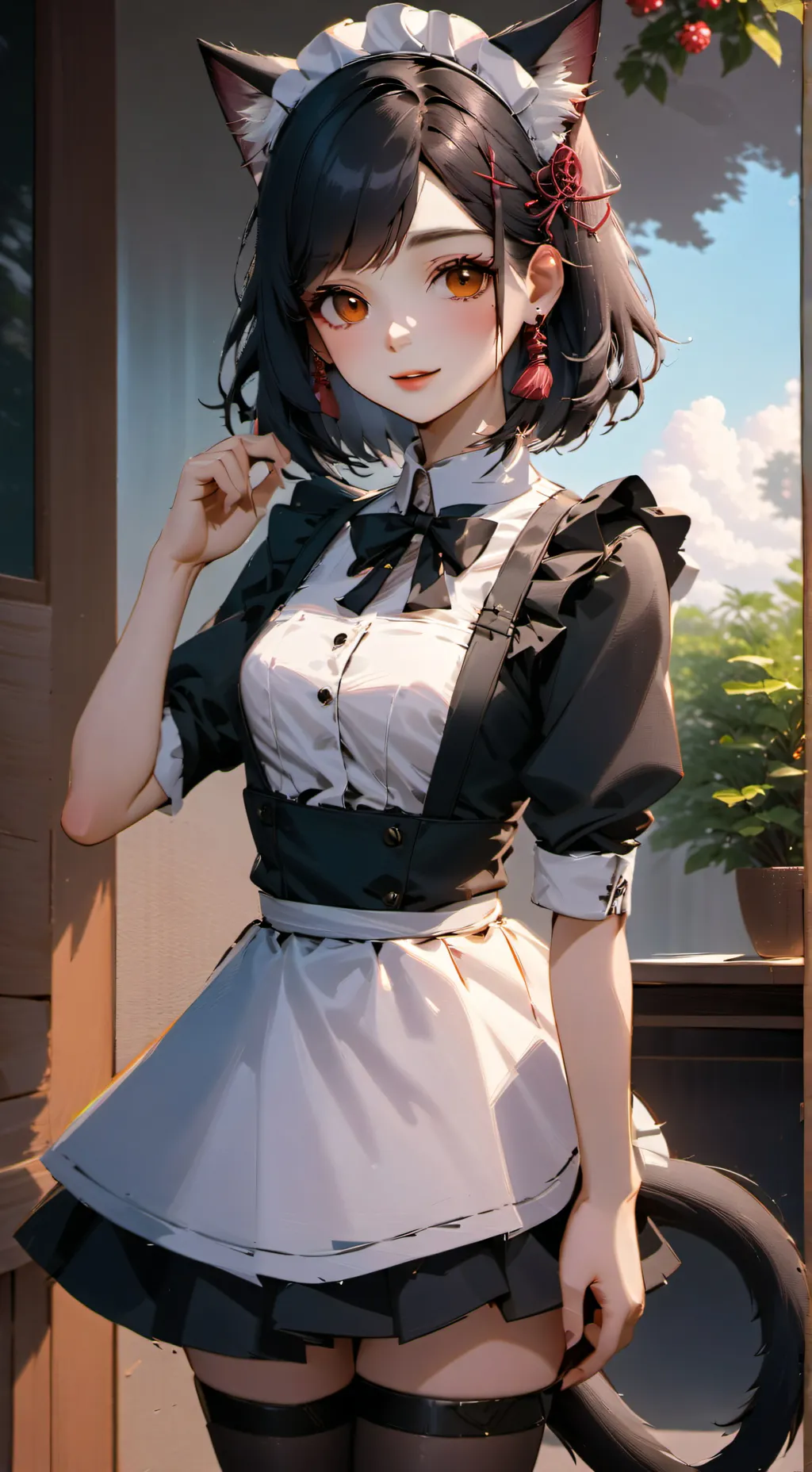 ai character: maid background