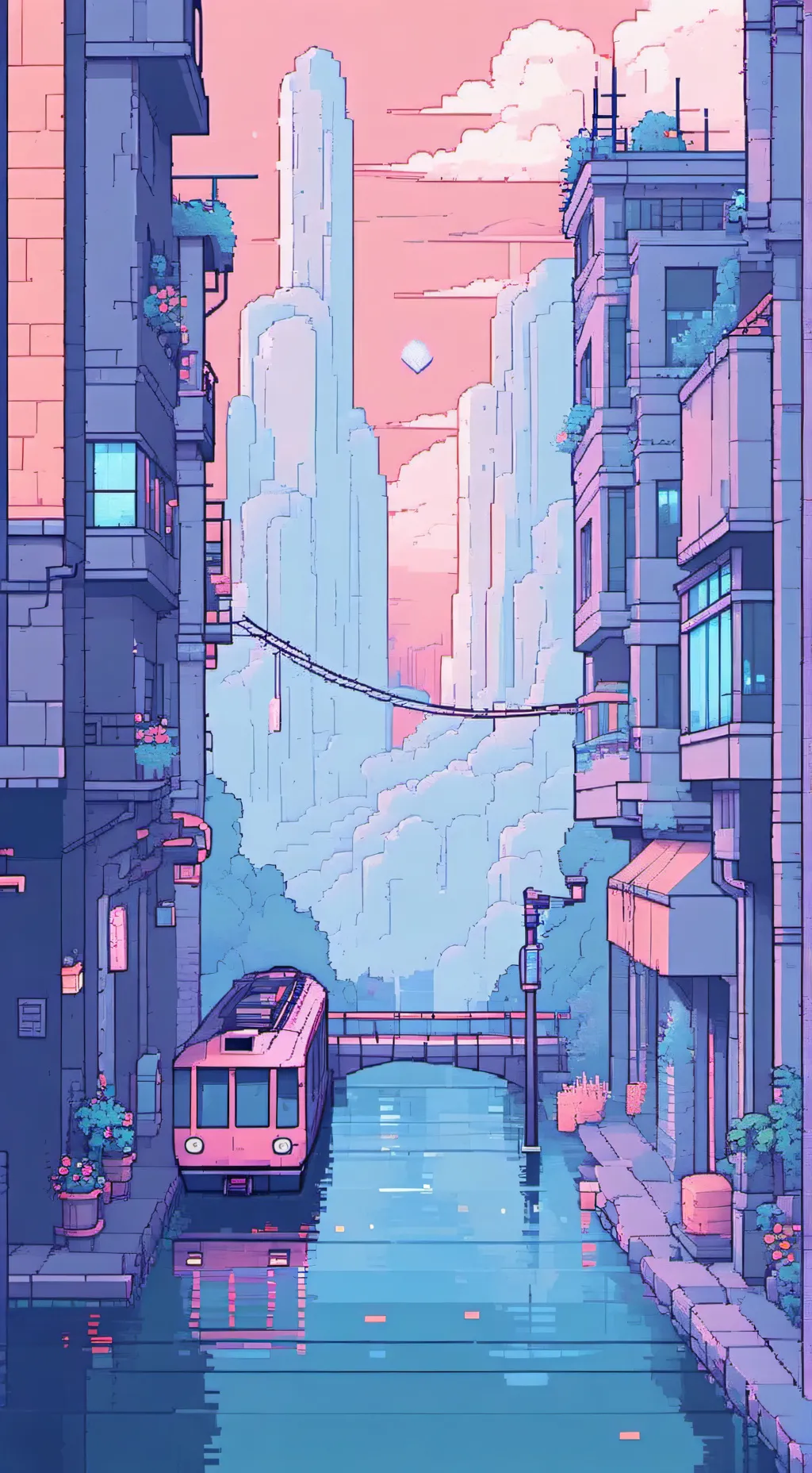 ai character: A scary house background