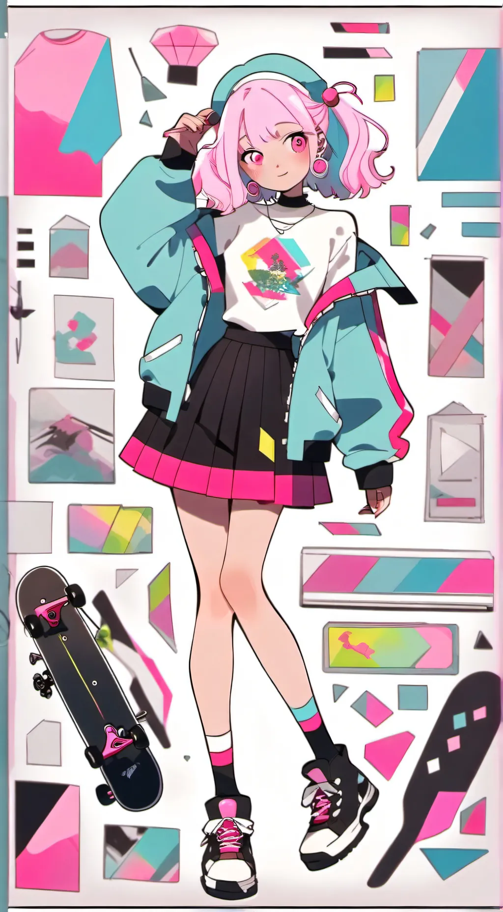 ai character: MLP EG *rainbow RO background