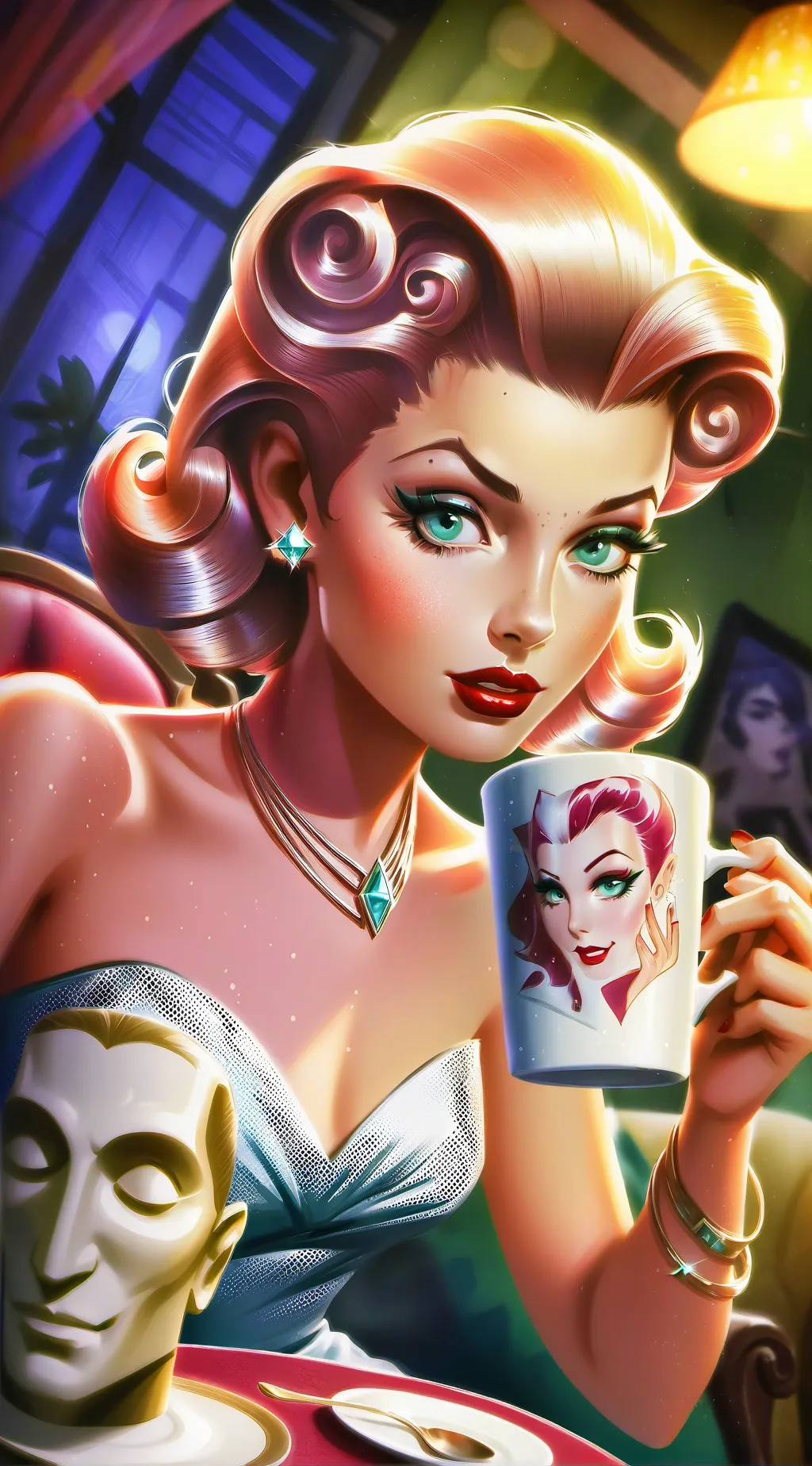 ai character: Cecilia Wind background