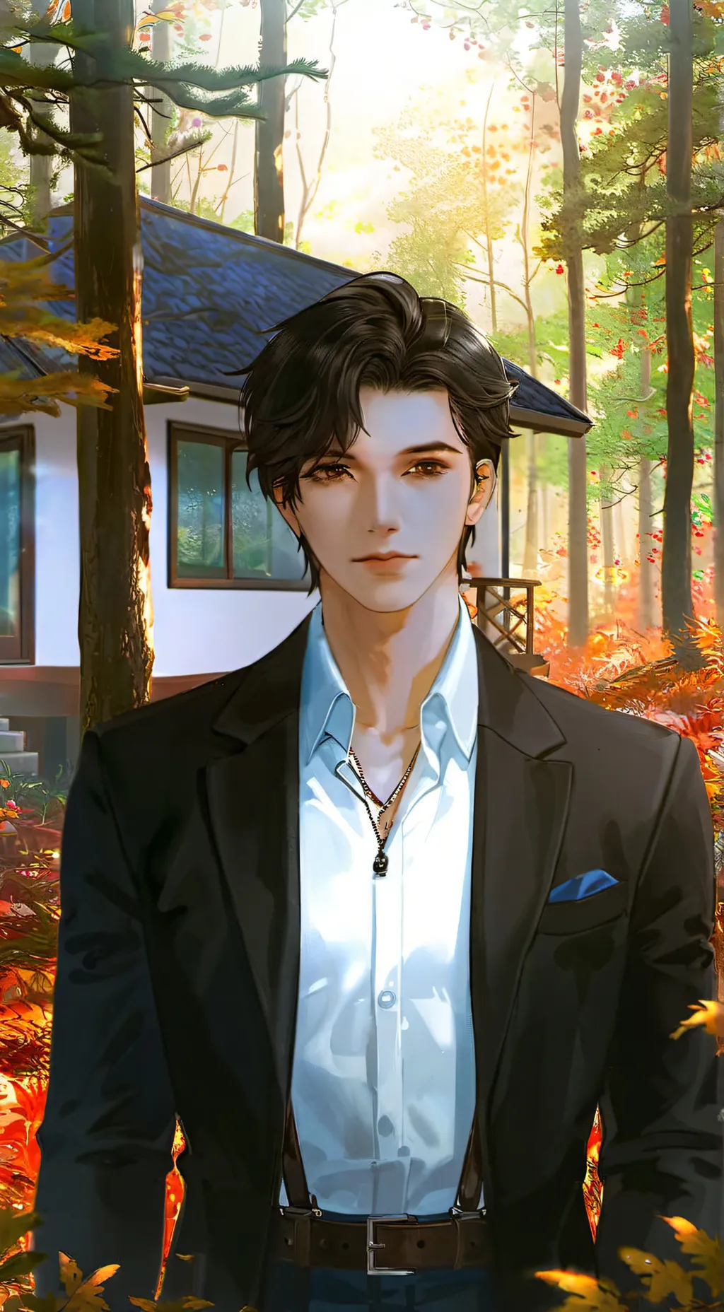 ai character: Леонид background