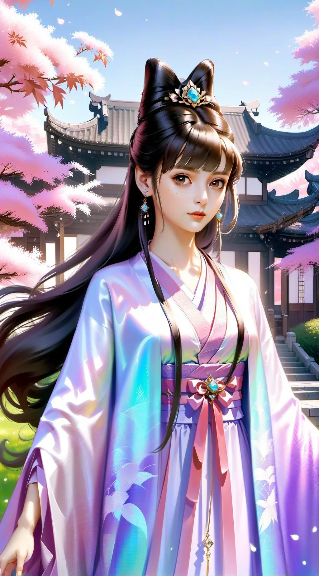 ai character: MUI and Yui  background