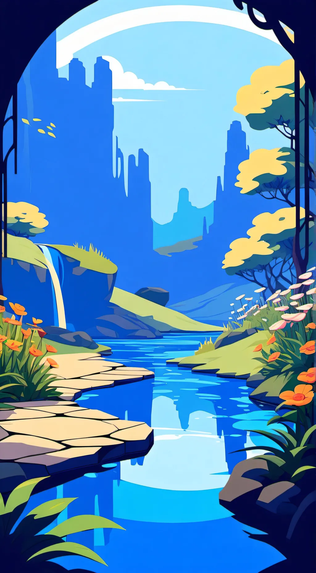 ai character: DW Flaker - OC background