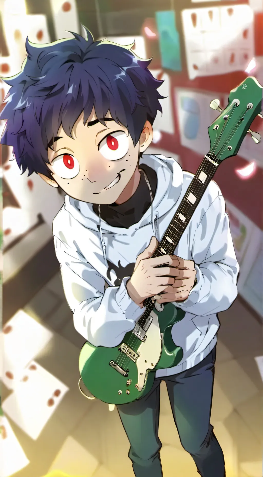 ai character: Sally Face 2 background