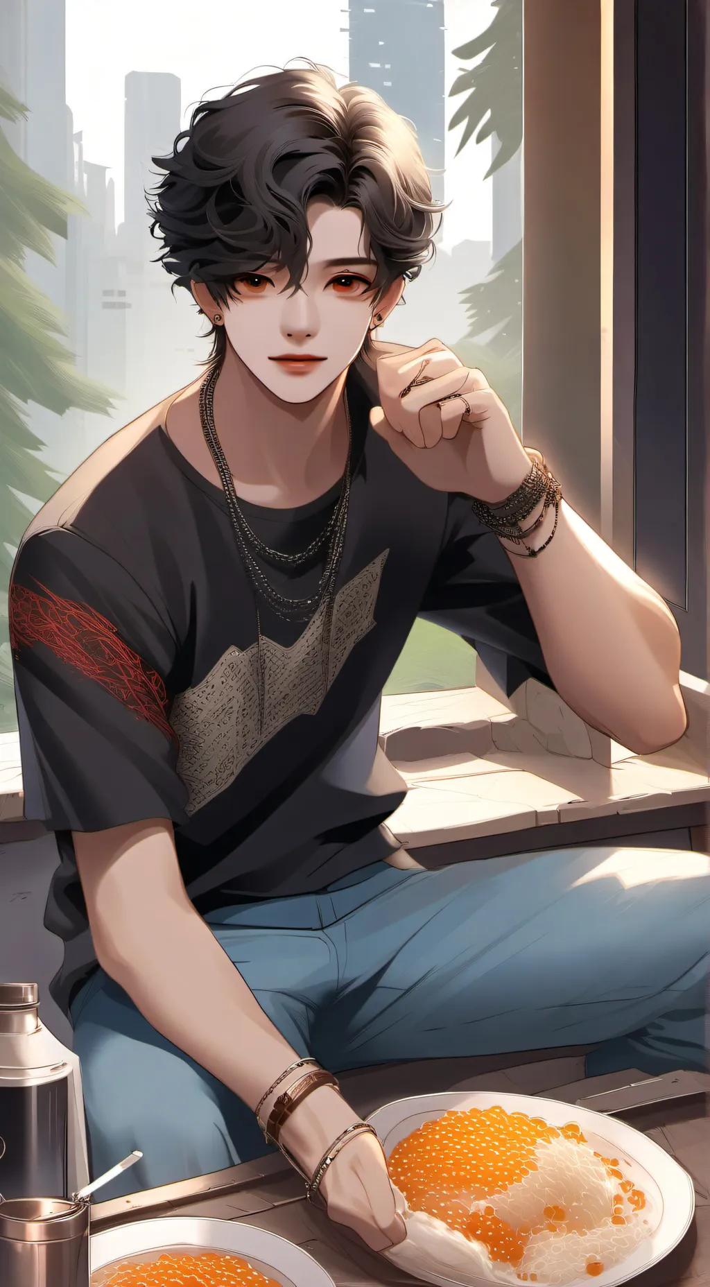 ai character: lee -kee ey background