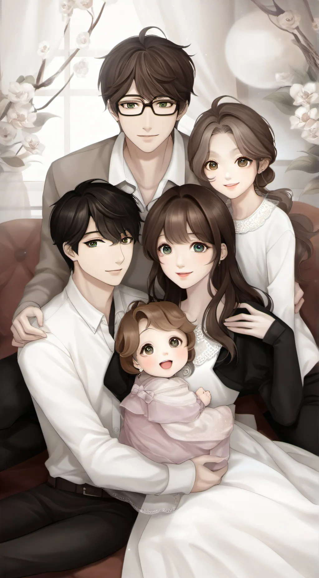 ai character: 🍓🎀Family🎀🍓 background